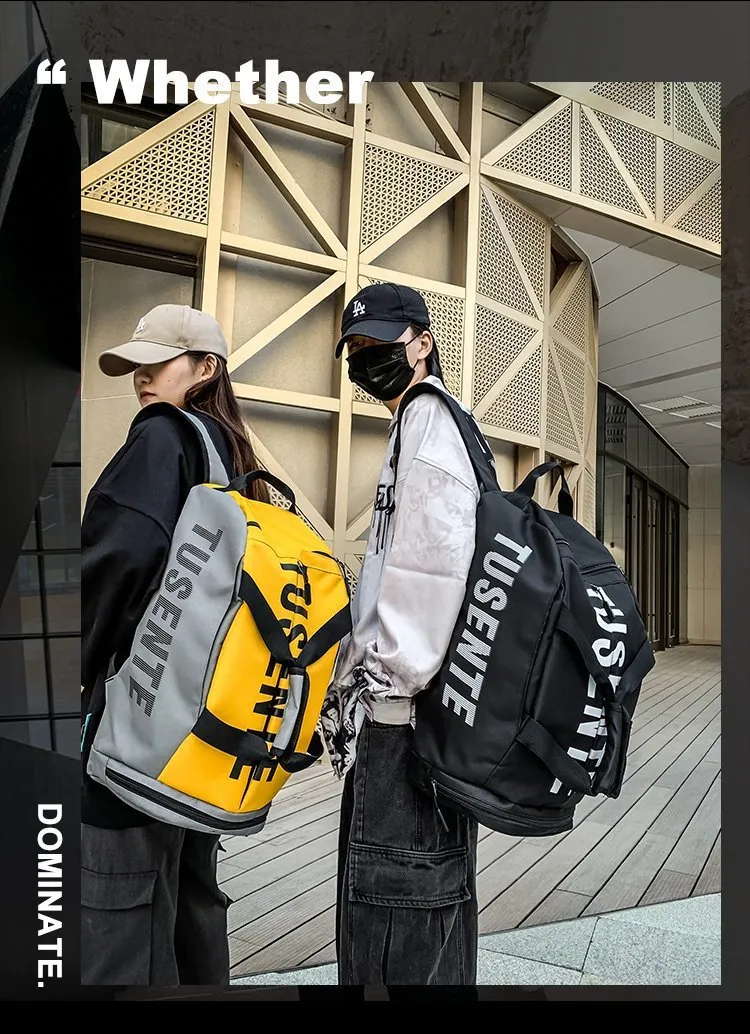 Large Capacity Backpack for Mens Travel Backpack Independent Shoe Fitness Bag