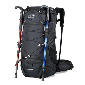 New Factory Outdoor Mountaineering Bag 50L High Capacity Nylon Travel Camping Backpack
