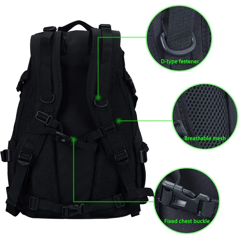 New Tactical Backpack Hiking Multi Functional Outdoor Camping Travel Backpack