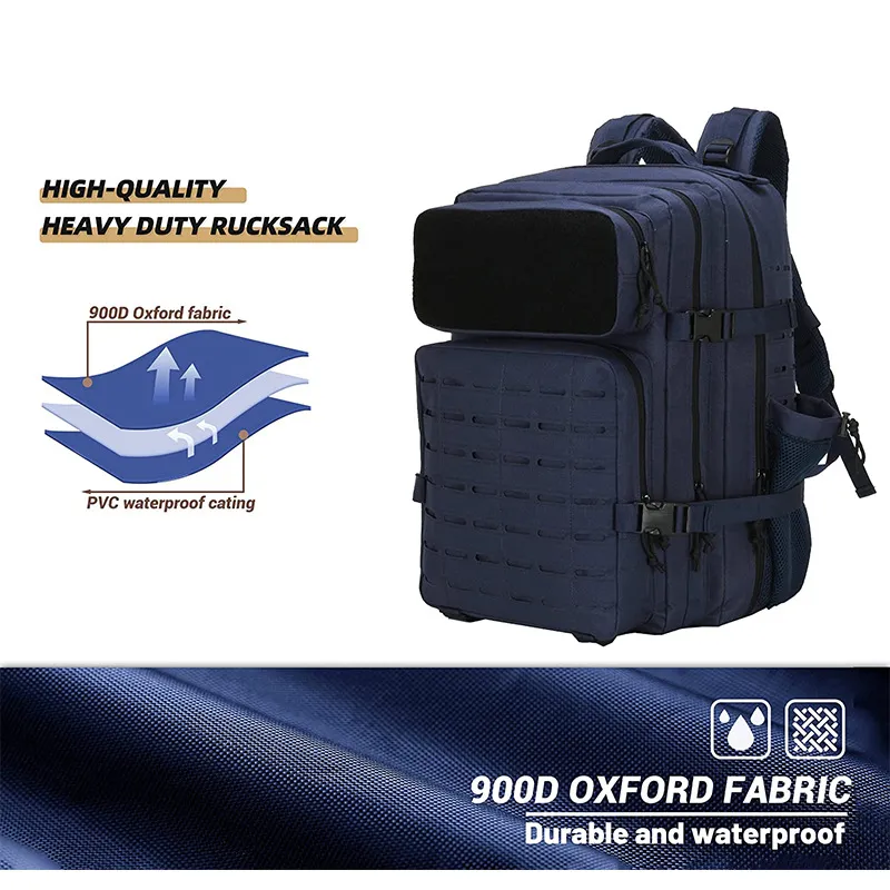 Customized Tactical Backpack Waterproof Oxford Cloth Belt Outdoor Hiking Backpack