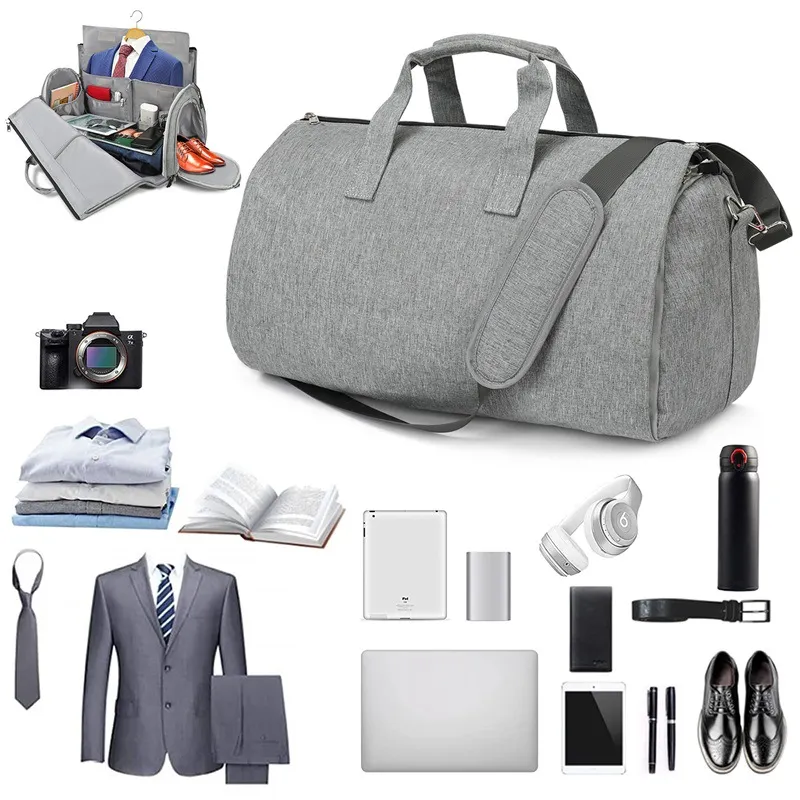 Customized Luggage Bag Oxford Cloth Folding Business Travel Portable Men&prime;s Suit Bag