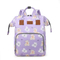 Trendy Wave Pattern Mommy Bag Large Capacity Lightweight Baby Diaper Backpack
