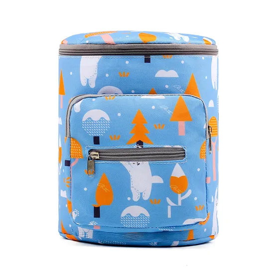 Mommy Bag Portable and Lightweight Diaper Bag Can Hang Baby Stroller Cylinder Bag