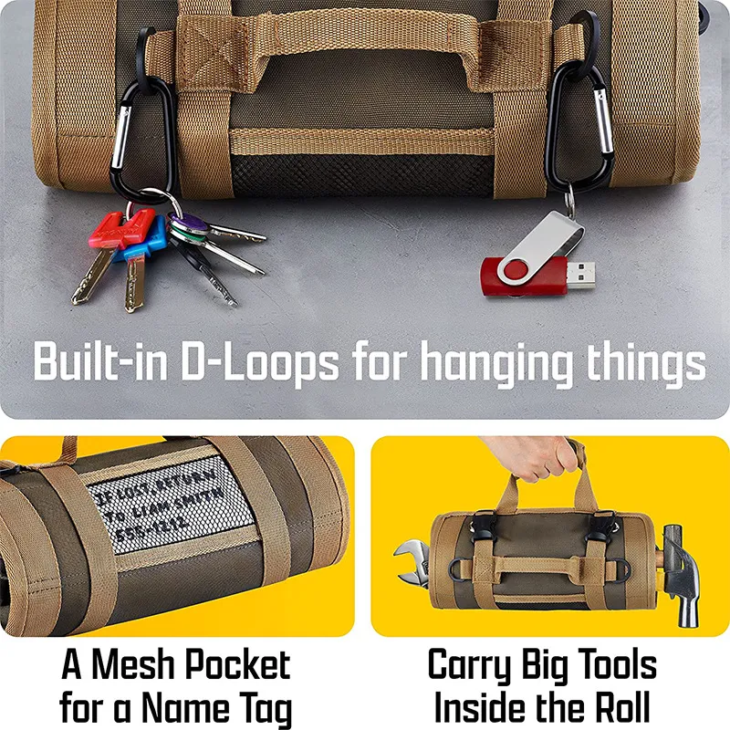 High Quality Wear-Resistant and Lightweight Tool Storage Roll Bag Tool Storage Handbag