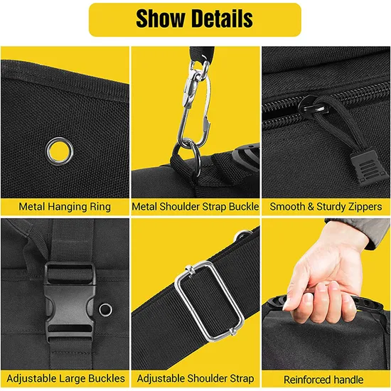 Factory Customized Cross-Border High-Capacity Wear-Resistant Portable Tool Storage Roll Bag Tool Storage Bag