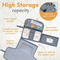 Cartoon Printed Pattern Waterproof Baby Urinary Pad Baby Stroller Hanging Bag Portable Diaper Bag
