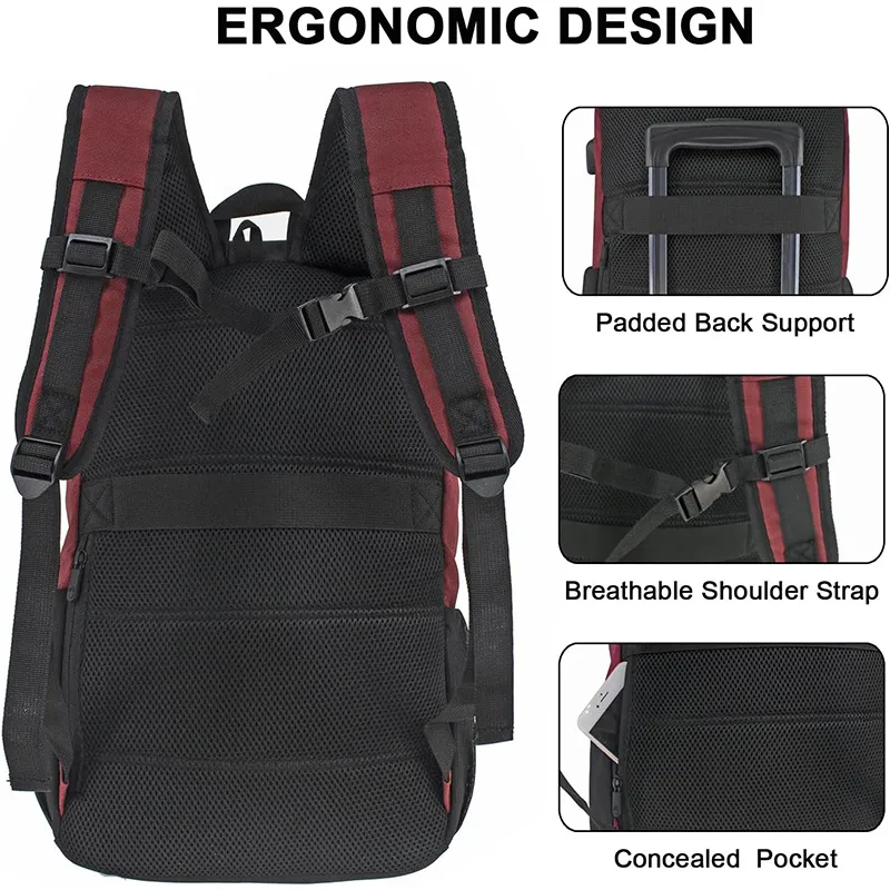 Travel Tactical Laptop Leisure Backpack 17 Inch Laptop Bag
