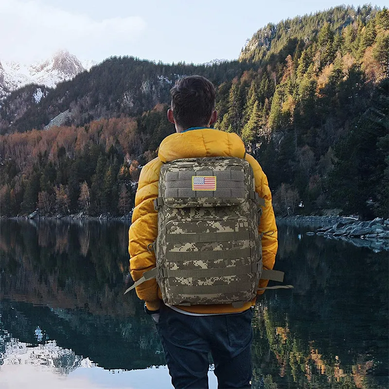 Factory Customized Tactical Style Camouflage Backpack Outdoor Mountaineering Backpack