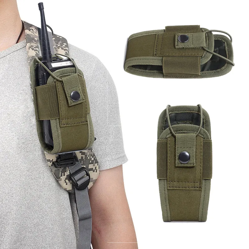 Outdoor Camouflage Walkie Talkie Bag Molle Tactical Accessory Bag