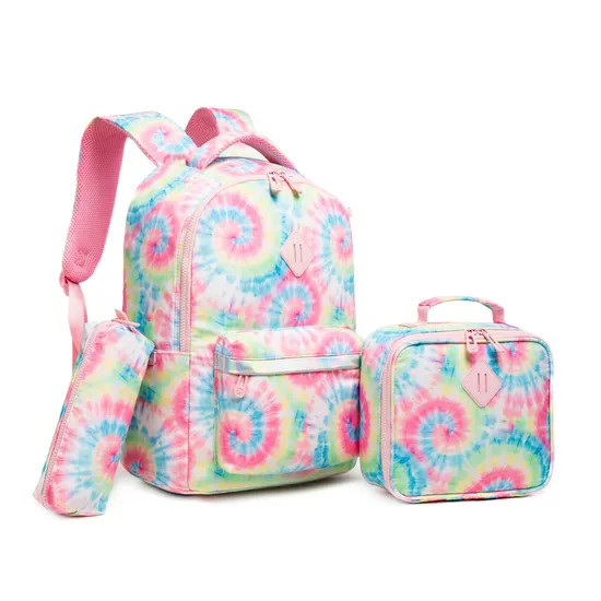 2024 New Three Piece Set for Primary School Students Large Capacity Children′s Backpack Lunch Bag Pen Bag