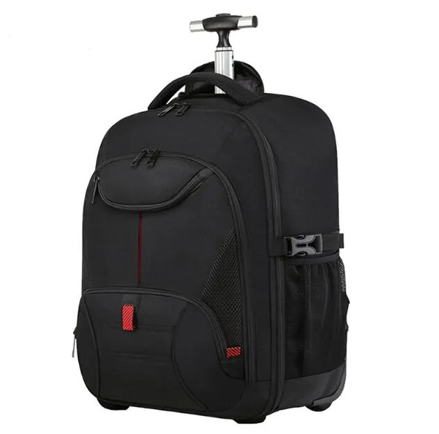 Waterproof Wheeled Travel Laptop Backpack Carry on Luggage Bag Trolley Suitcase Business College School Computer Rolling Backpack