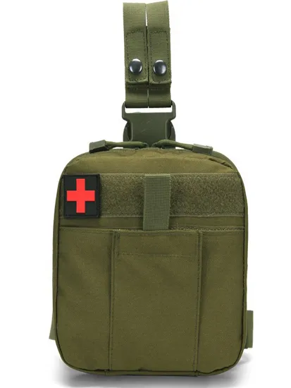 Tactical Leg Medical Kit Multifunctional First Aid Kit Waist Bag Outdoor Molle Accessory Bag