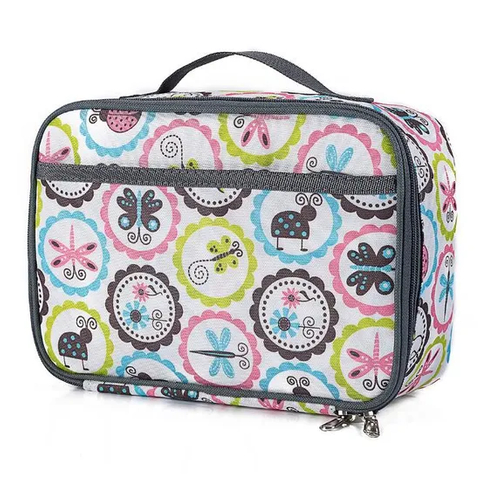 Insulated Tote Aluminum Foil Picnic School Kid Lunch Cooler Bag