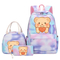 Butter Bear Student Children′s Backpack Handbag Pencil Case 3-Pieces Set