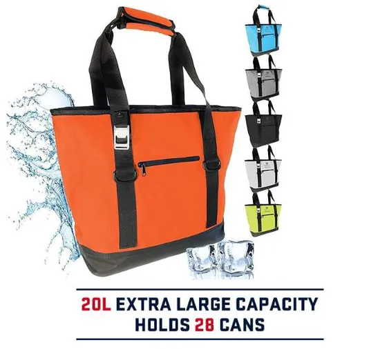 Custom Logo Camping Picnic Beach Insulated Lunch Box Cooler Bag