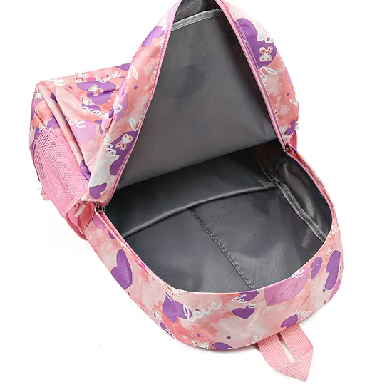 New Three Piece Backpack Sweet and Cute Leisure Travel Backpack Large Capacity Primary Backpack