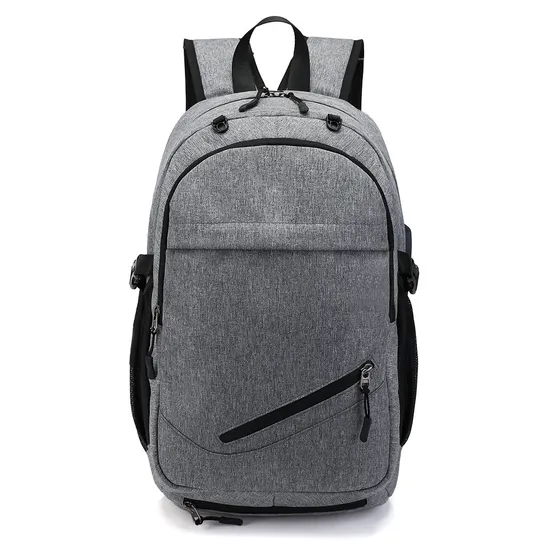 Oxford Cloth Basketball Backpack USB Charging Port Splash Proof 15.6-Inch Computer Backpack
