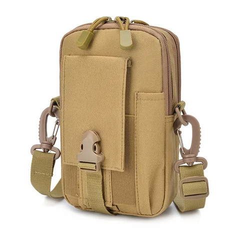 Outdoor Sports Hanging 7-Inch Belt Mountaineering Waist Bag Mobile Phone One Shoulder Tactical Crossbody Bag