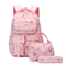 Factory New Elementary School Backpack Splash Proof Large Capacity Casual Three Piece Backpack Set