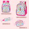 Factory Customized Rainbow Children′s Backpack Elementary School Girl 3 Piece Set Backpack