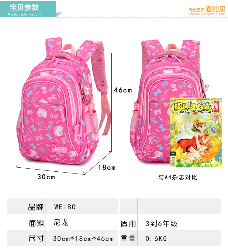 Factory Customized Three Piece Set of Fashionable Printed Backpacks for Students