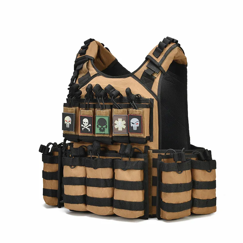 Molle Tactical Vest Multi Functional Lightweight Vest Set for Training Clothing Security Protection Vest