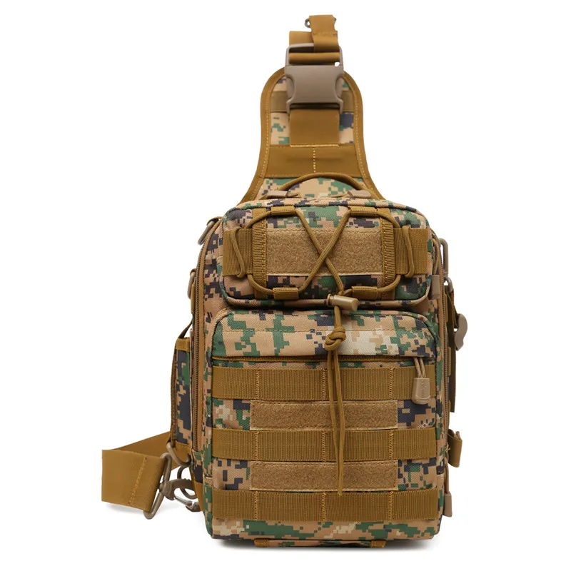 Outdoor Camouflage Shoulder Bag Cycling Chest Bag Multifunctional Cross Bag