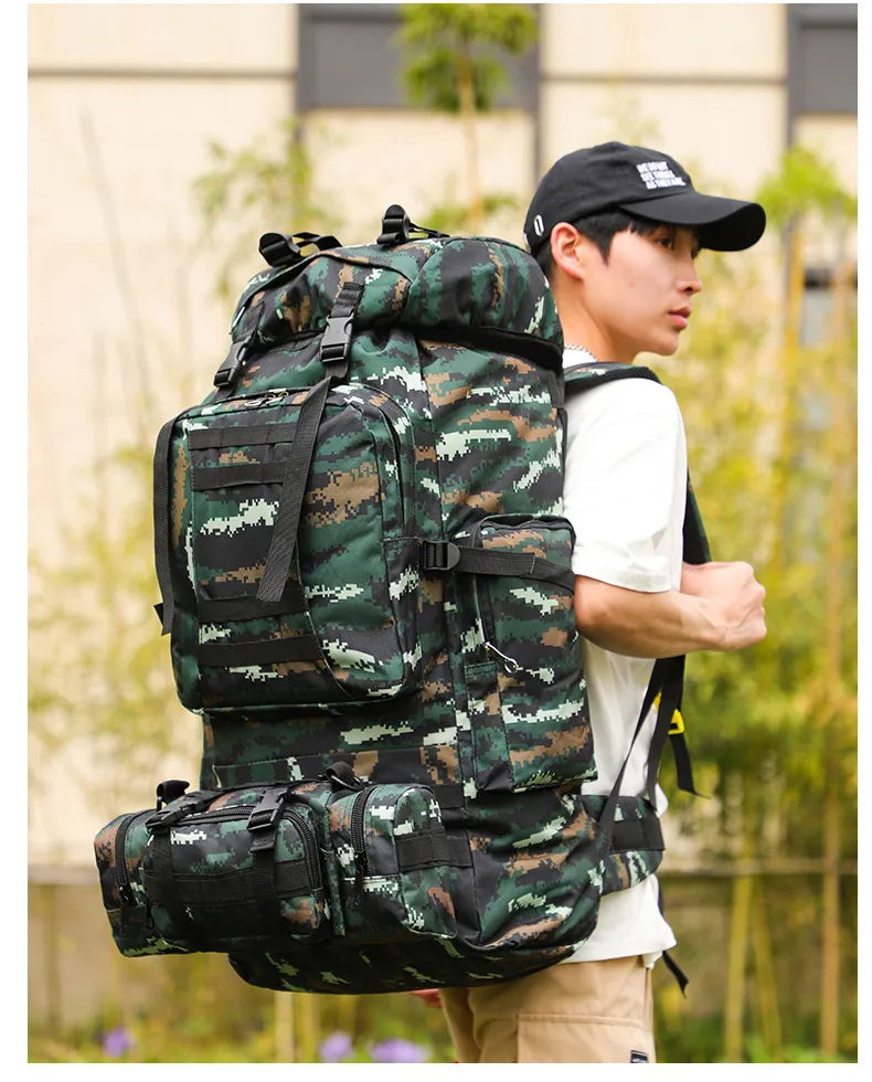 Outdoor Mountaineering Bag Tactical Single Soldier Double Shoulder Multi Functional Backpack