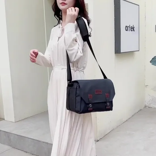 Single Shoulder Crossbody Outdoor Travel Camera Bag Wear-Resistant Lightweight DSLR Mirrorless Digital Waterproof Bag