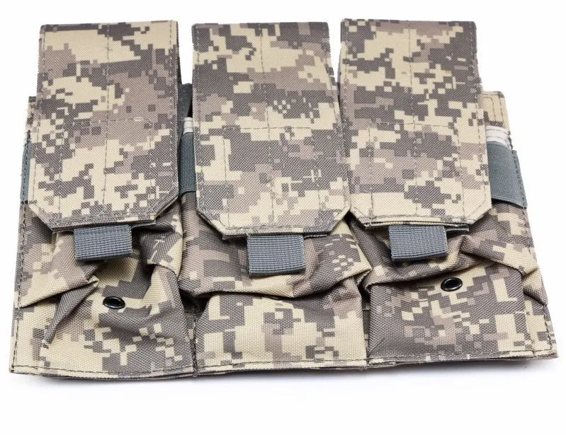 Molle Accessory Bag 556 Tactical Triple Clip Bag Camouflage Tactical Vest Accessory Pack Waist Pack Factory Direct Sales