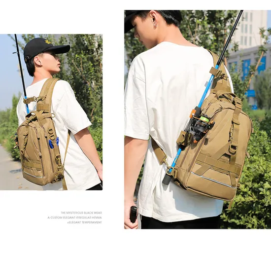Single Shoulder Crossbody Bag Outdoor Camouflage Waterproof Fishing Gear Road Sub Bag