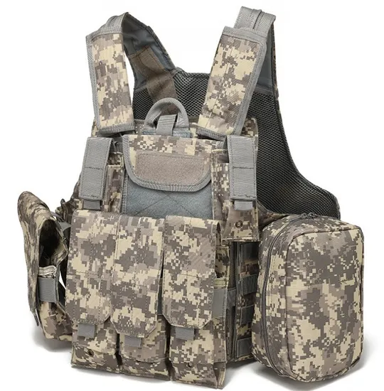 Camouflage Tactical Black Eagle Protective Vest Training Equipment Vest Set