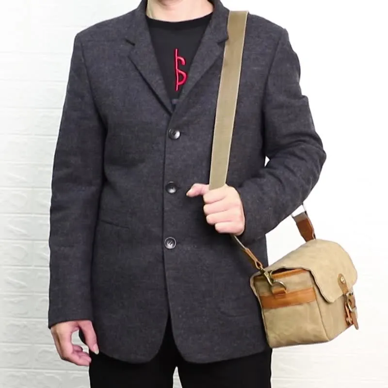 Cotton Canvas SLR Photography Bag Micro Single Camera Bag Waterproof Single Shoulder Camera Bag