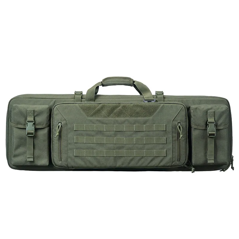 Outdoor Tactical Gun Bag with Large Capacity Double-Layer Wear-Resistant and Waterproof Outdoor Training Gun Storage Bag