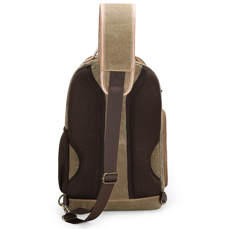 Outdoor Photography Canvas Wear-Resistant Leisure Camera Bag Single Shoulder Chest Bag