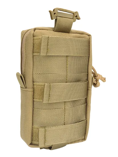 Shoulder Strap Hanging Bag Outdoor Tactical Bag Molle Accessory Walkie Talkie Phone Bag