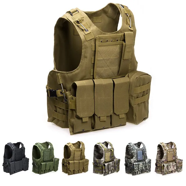Tactics Anti War Steel Wire Vest with Python Pattern Camo Molle Vest Factory Direct Sales