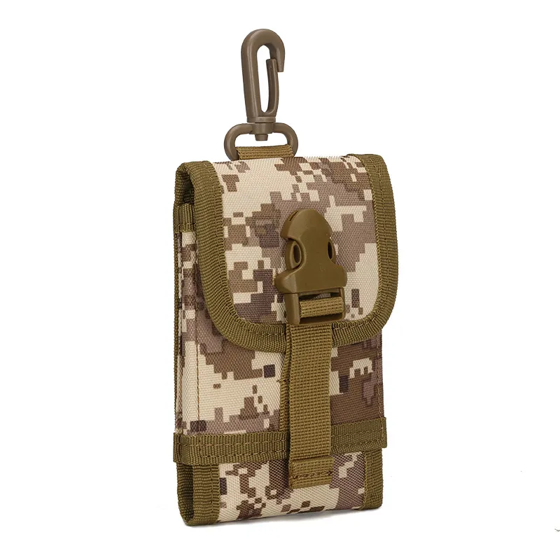 Outdoor Mobile Phone Bag Tactical Camouflage Toolkit Accessories Hanging Bag Molle Bag