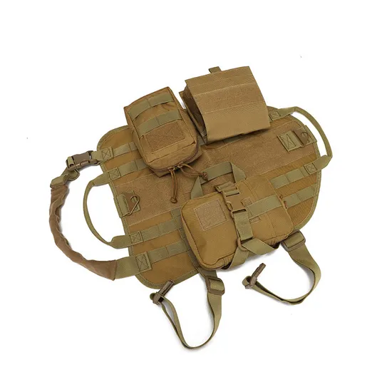 Manufacturer Large and Medium-Sized Dog Tactical Vest Molle Vest for Practical Training Dog Vest