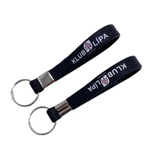Wholesale Customized High Quality Cheap Silicon Keyring Silicone Wristlet Key Holder
