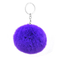 Wholesale Cute Fluffy Keychain Pompom Rabbit Fur Ball Key Chain Car Keyring Women Key Holder Bag Pendant Charm