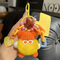 Factory Sale Custom OEM 8cm Cute Plush Small Briquette Rabbit Keyring Car Schoolbag Keychain