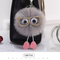 Puff Ball Owl Faux Fur POM POM Keychain Handbag Purse Jewelry Holder Keyring Backpack Pendants