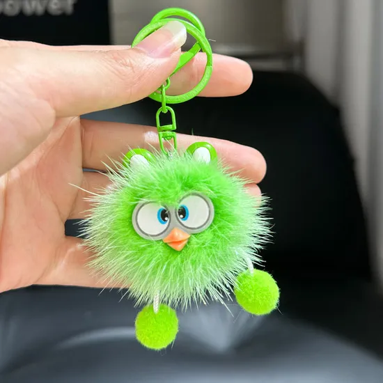 Cute Briquette Duck Keychain Pendant Hangings Doll for Vending Machine Stuffed Plush Cute Briquette Duck Keychain