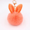 Hot Fluffy Girly POM POM Keyring with Ear Round Shaped Fur Ball Mini Plush Keychain
