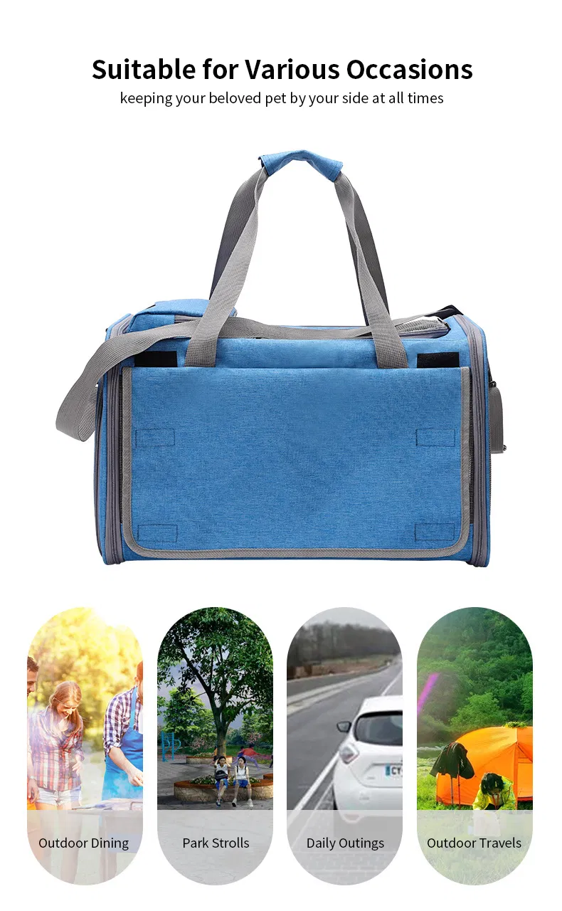Portable Pet Outdoor Travel Products Soft Sided Foldable Breathable Small Dog Cat Puppy Carrier Sling Bag