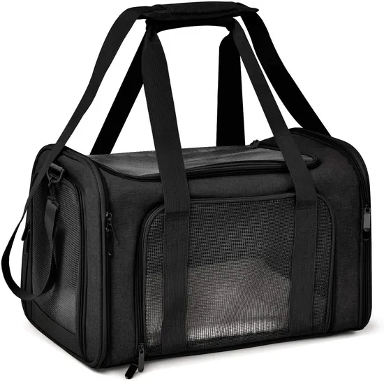 Factory Custom Portable Pet Outdoor Travel Soft Sided Foldable Breathable Small Dog Cat Bag