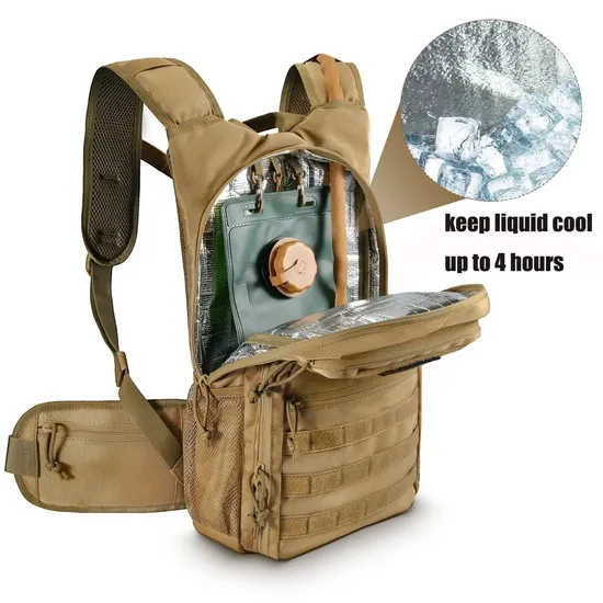 Factory Custom Tactical Hydration Pack Lightweight Insulation Water Backpack