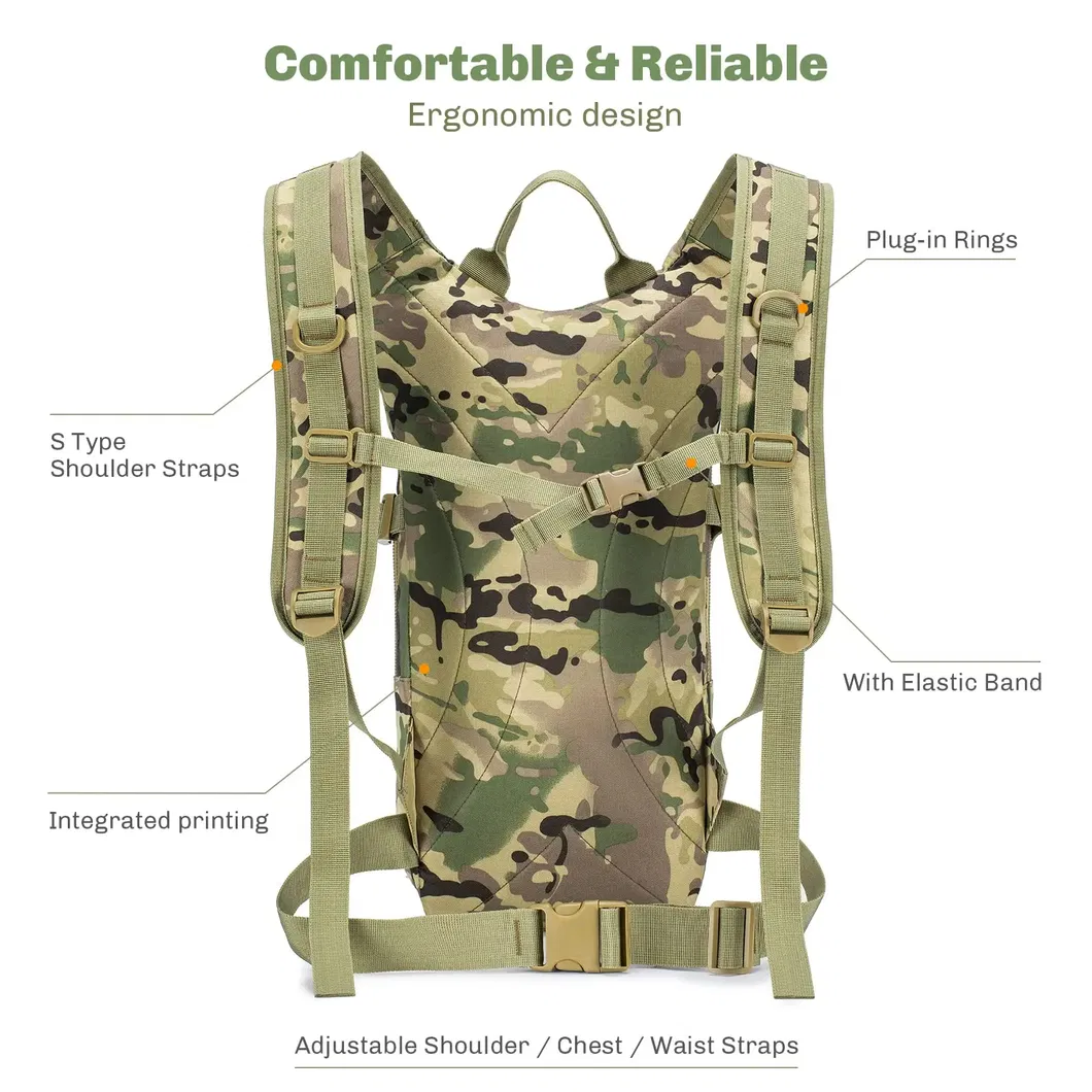 Factory Custom Tactical Hydration Backpack with Water Bladder