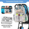 Custom Stylish Holographic School Bag Outdoor Waterproof Clear Transparent PVC Student Backpack